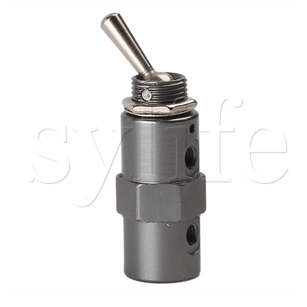 

New Pneumatic Mechanical Air Valve 2 position 3 way Metal Silver Tv-3s