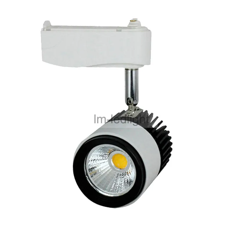 

led treck light 5W in black white track head exhibition spotlights warm / day / cold white showroom lighting free ship 20pcs