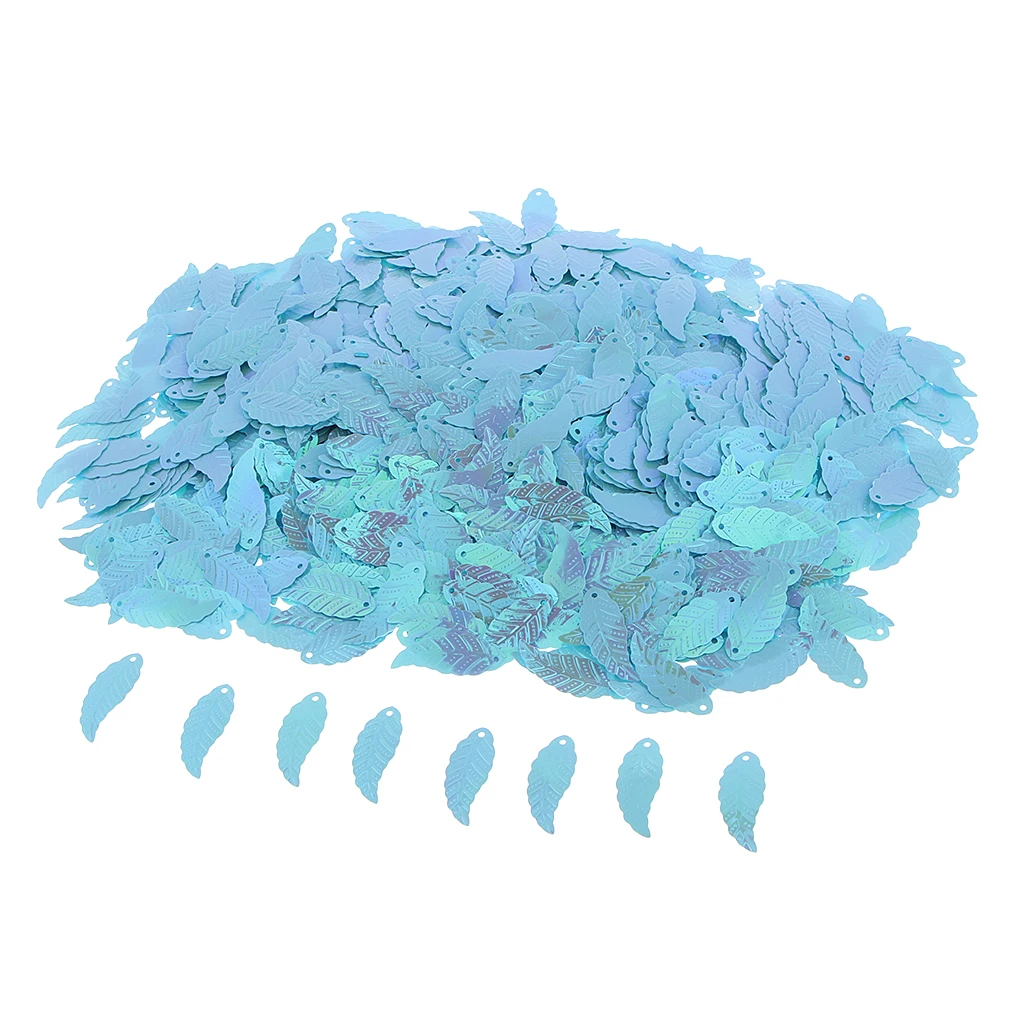 Bag of 1100Pcs DIY Loose Leaf Sequins Glitter Paillette Spangles Lentejuelas for Sewing Bag Wedding Dress Craft Cross Stitch
