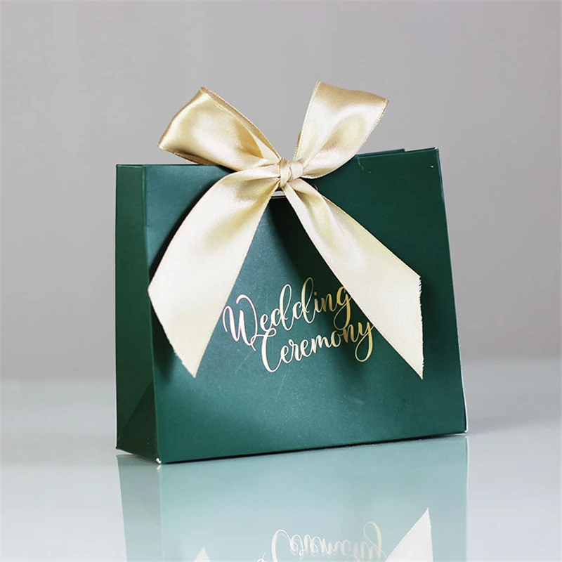 9 20pcs Bow-knot Candy Box for Wedding Decor Gift Packaging Paper Box Baptism Birth Baby Shower Birthday Gifts Bag Event Party Supplies