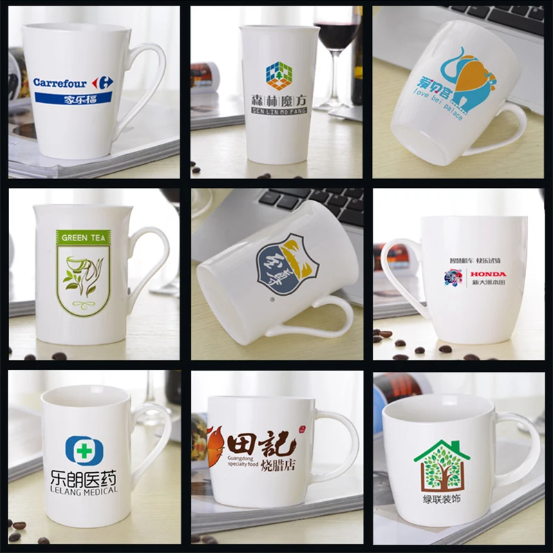 Заводской магазин заказной Логотип Керамическая Кружка чисто белая кофейная чашка