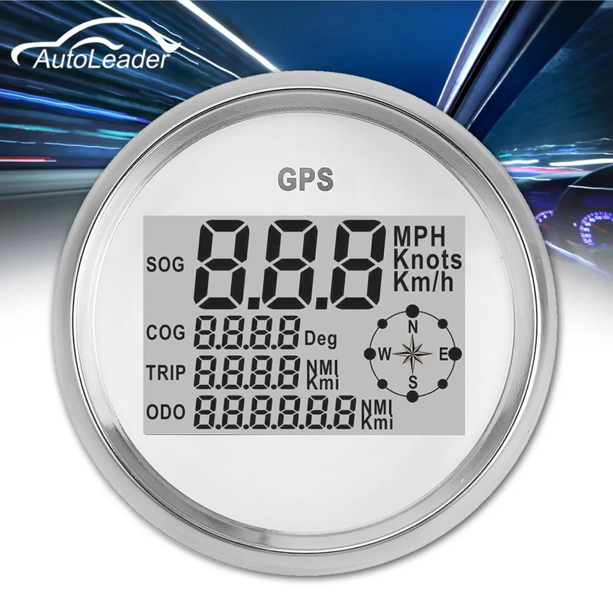 Autoleader Universal GPS Speedometer Odometer Gauge Meter 300KM/H For