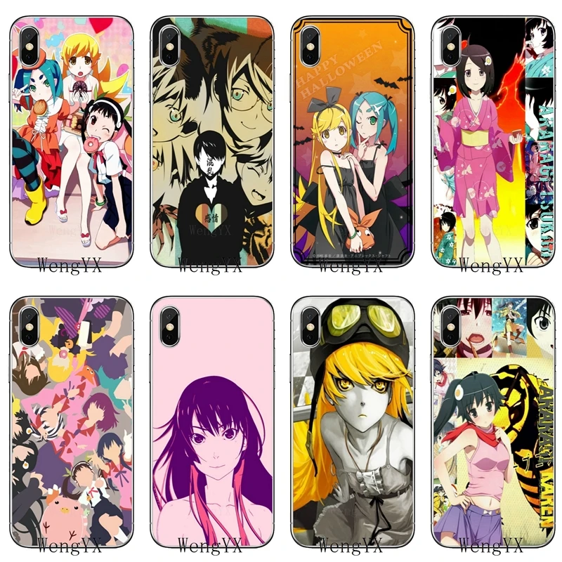 

anime monogatari series slim TPU Soft Accessories phone cover case For Apple iPhone X XR XS Max 8 7 6s 6 plus SE 5s 5c 5 4s 4