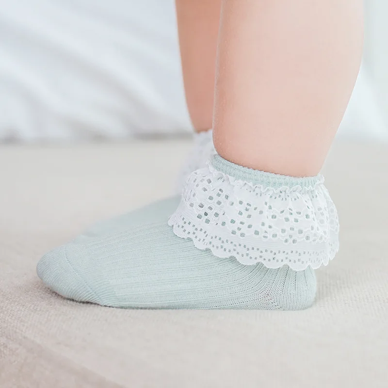 

Lace Baby Socks Cotton Newborn Sock Infant Girl Stuff 2019 High Quality Spring and Autumn Princess