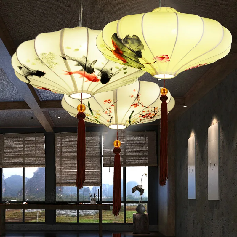 Chinese ancient lanterns led Pendant Lights for living roomin Pendant