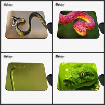 

Custom Design Without Bone Animal Green Snake Image, High Quality Anti-slip Fashion Computer and Laptop Computer Mouse Pad