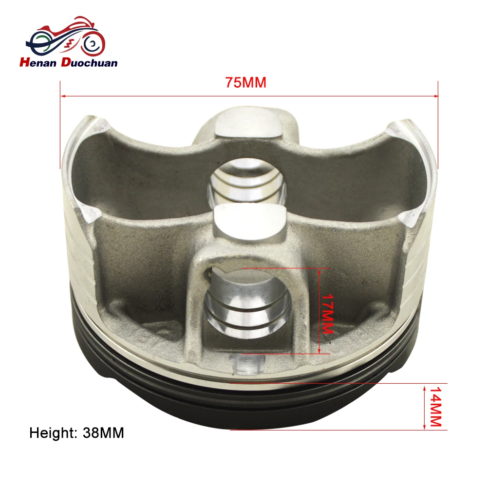 Комплект из 4 предметов Алюминий Мотоцикл поршень std 75 75,25 75,5 75,75 76 мм поршневой палец 17 мм сборки комплект поршневых колец для HONDA CBR954 CBR1000 04-07
