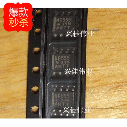 10PCS New original authentic NE555 NE555DR SOP8 TI Texas High Precision Timer | Электронные компоненты и