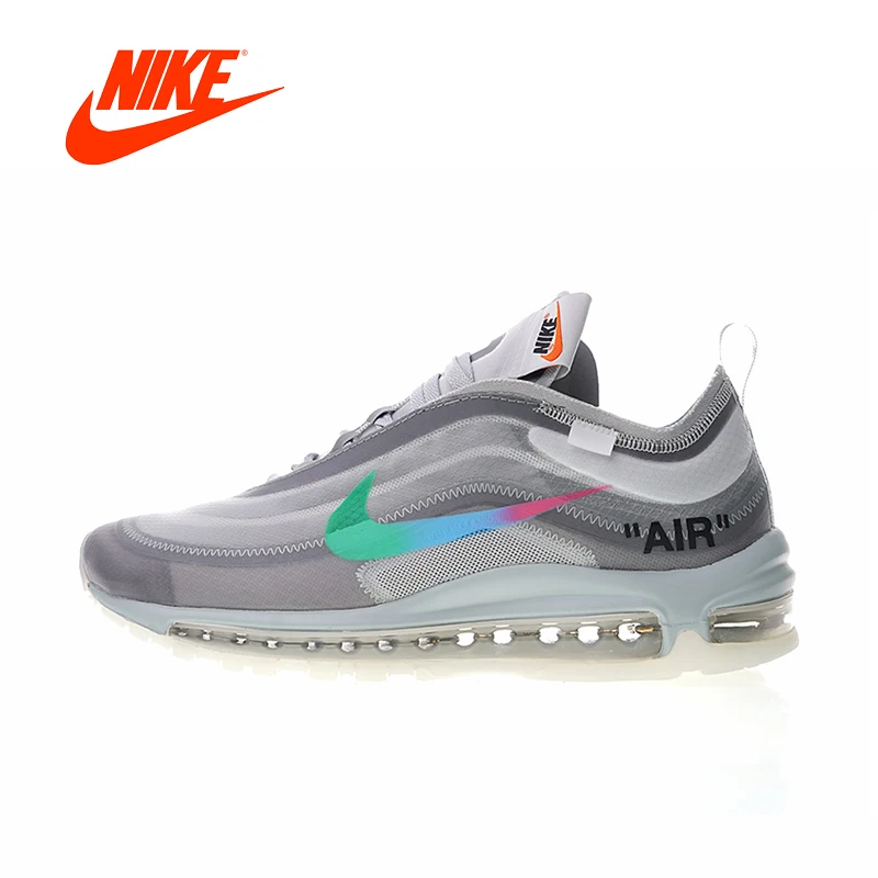

Original New Arrival Authentic Nike Air Max 97 x Off White Women's Running Shoes Sport Outdoor Sneakers Good Quality AJ4585-012