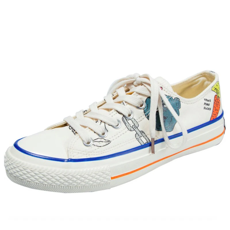 

Women Canvas Shoes 2019 Summer Women Casual Shoes Flats Platform Fashion Women Sneakers Shoes Breathable Graffiti Women Shoes