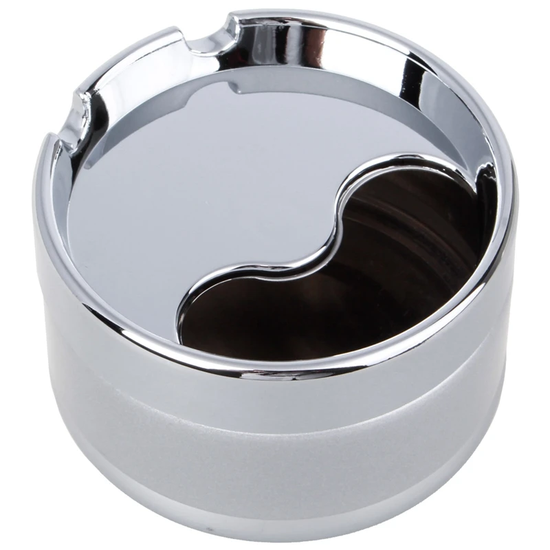 Brand Universal Portable Cigar Metal Ashtray Rotation Cover Fully
