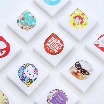 E11 38pcs/lot Kawaii Cartoon Mini Paper Stickers DIY Scrapbooking Sticker Stationery Bookmark Cake Baking Decoration