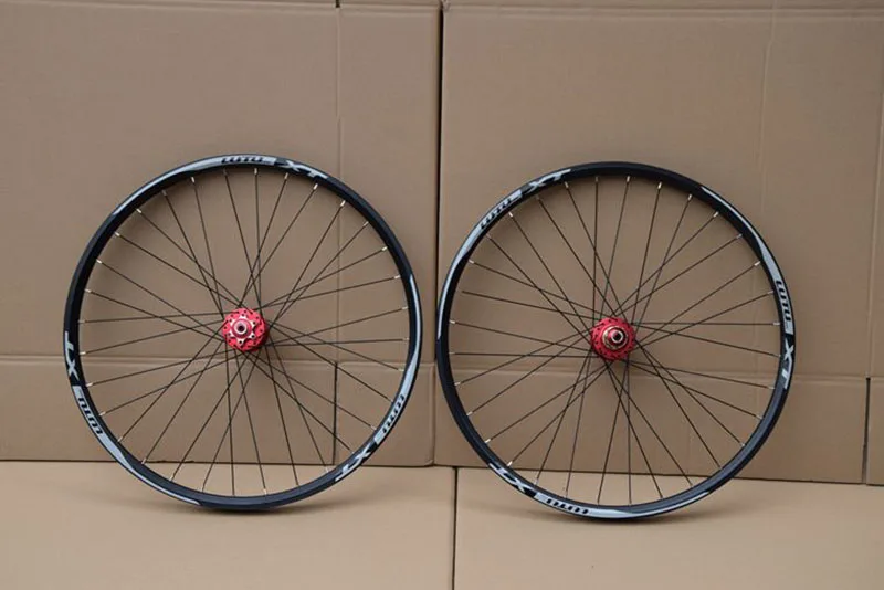 Колеса для горного велосипеда, колеса из алюминиевого сплава, 32 H, дисковый тормоз, 11 скоростей, 4 подшипника, колеса для горного велосипеда, часть 26, 27,5, 29 дюймов
