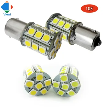 

10x super bright new 12 volt 1156 BA15S turn lights Dc 12v Reversing Light Car led Rogue lamp smd 5050 24 leds Auto lampe