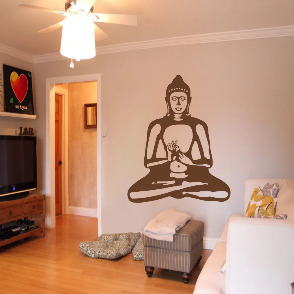 Buddha Wall Decal Cute Vinyl Sticker Home Arts Wall Decals Buddhism