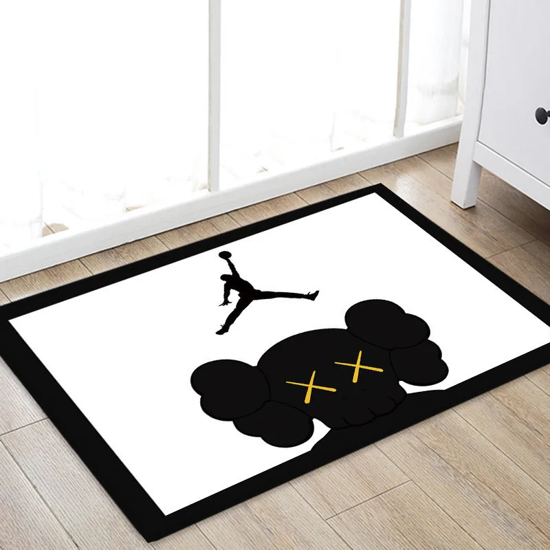 

Home Textile NBA Star Jordan Carpet Soft Flannel Non-slip Mats Rug for Bathroom Door Living Room Popular LOGO Can be customized