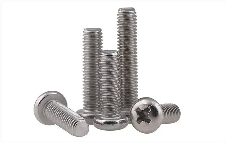 

GB818 304 stainless steel round head screws M1 M1.4 M1.6 M2 M2.5 PM screws cross head screws