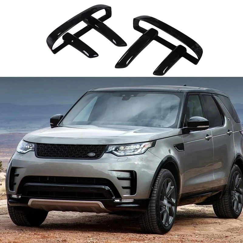 2 шт. автомобиль-Stying Abs фортепиано черный передняя противотуманная фара отделка украшение для Land Rover Дискавери 5 Lr5 L462 авто аксессуары