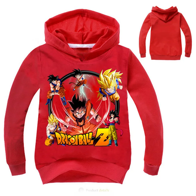 

Kids T shirt Dragon Ball Z Goku hoodie sweatshirts long sleeve clothing top tee shirt enfant spring boys clothes coat