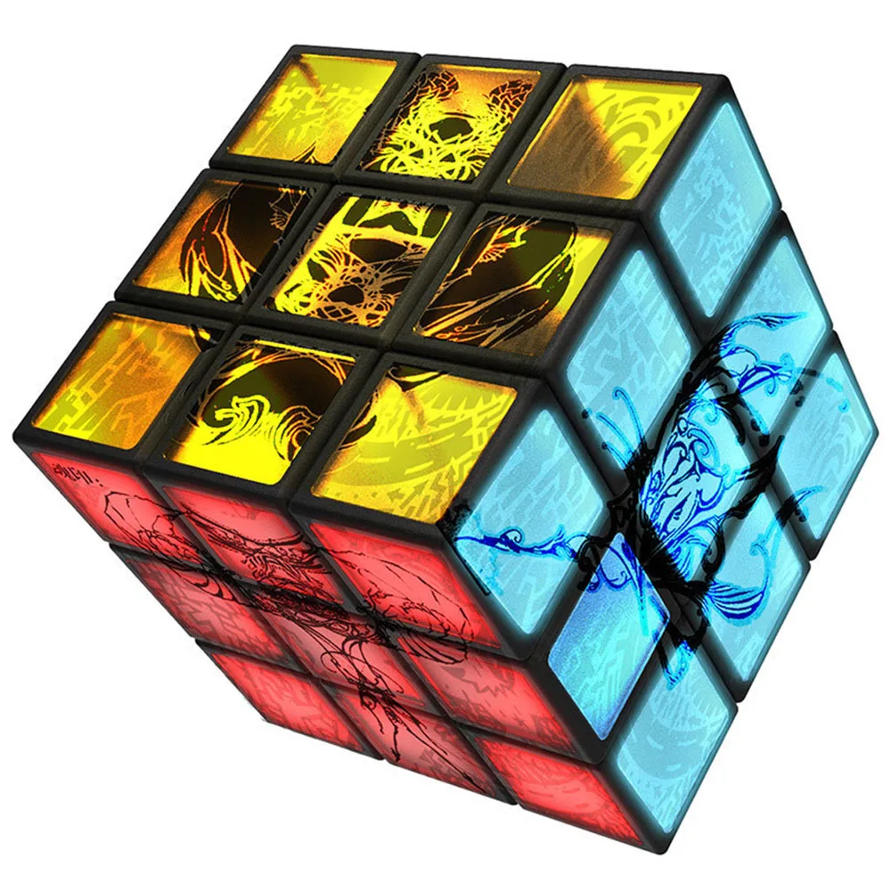 

Yu Xin Lord USB Chargeable LED Luminescent Edition 3*3*3 Magic Cubes Puzzle Speed Cube Educational Toys for Kids Children