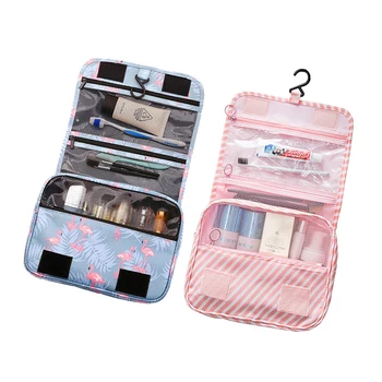 

Ladies Cosmetic Bag Travel Organizer Wash Bag High Capacity Men Women Waterproof Makeup up Bag Hook up Beauty Case Toiletry Bag