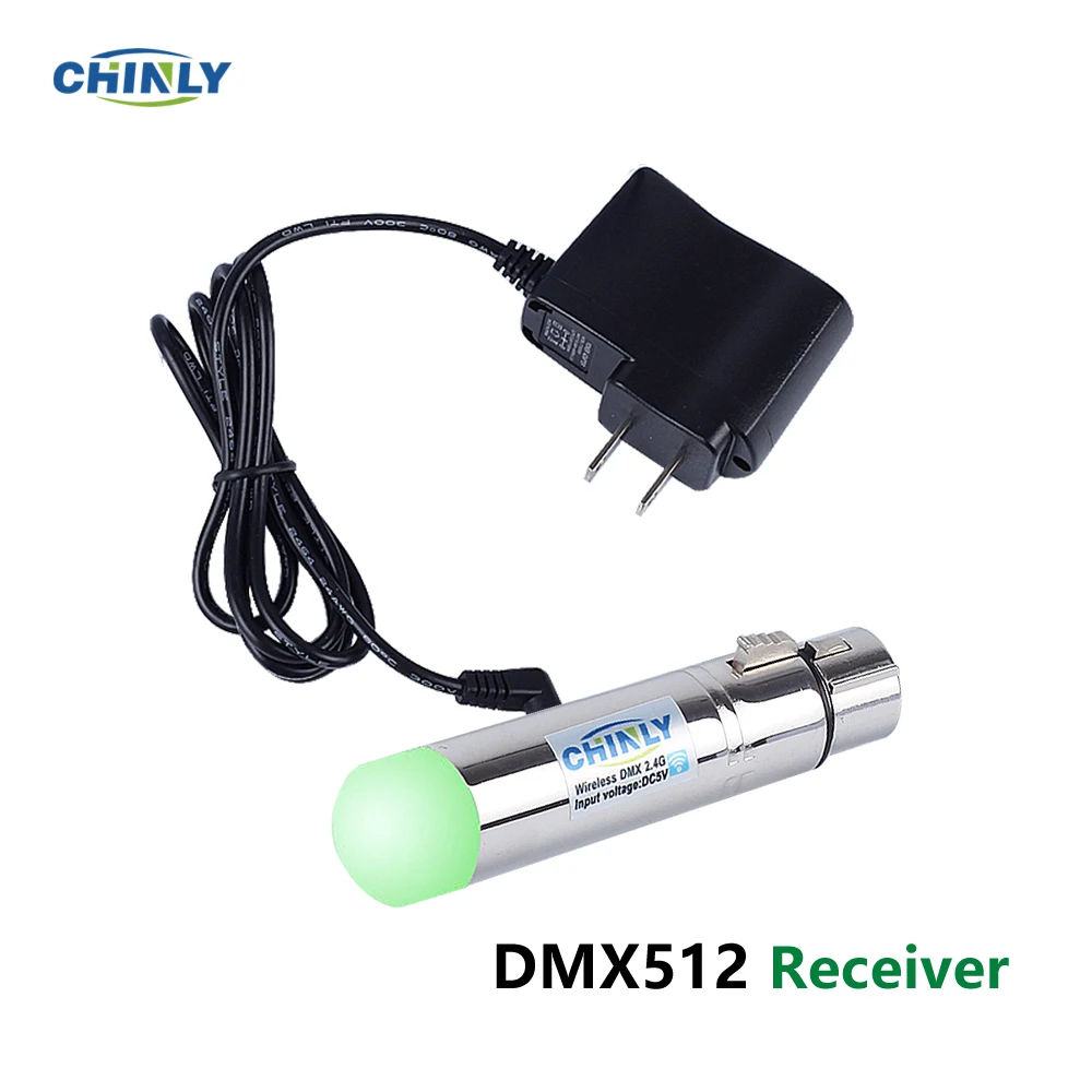 DMX512 Беспроводной приемник 2,4 г ISM DMX Беспроводной огни контроллер Связь расстояние 300 м для сцены эффект PAR освещения