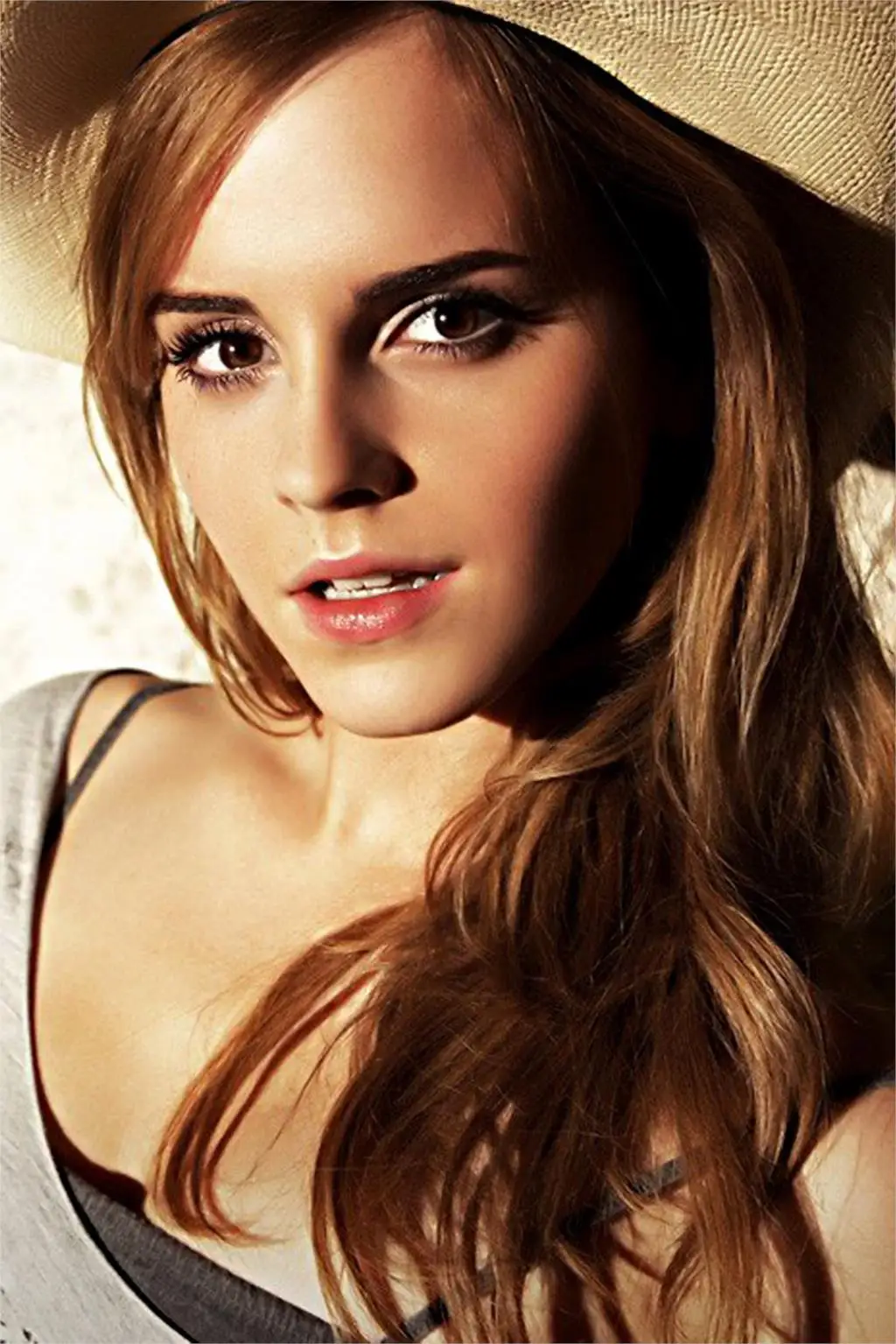 Free Shipping Big Eyes Belle Emma Watson Home Decoration Art