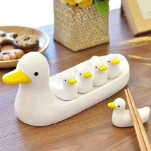 Горячая 1 комплект Милая Подставка под палочки для еды керамические палочки для еды держатель столовые приборы для дома набор