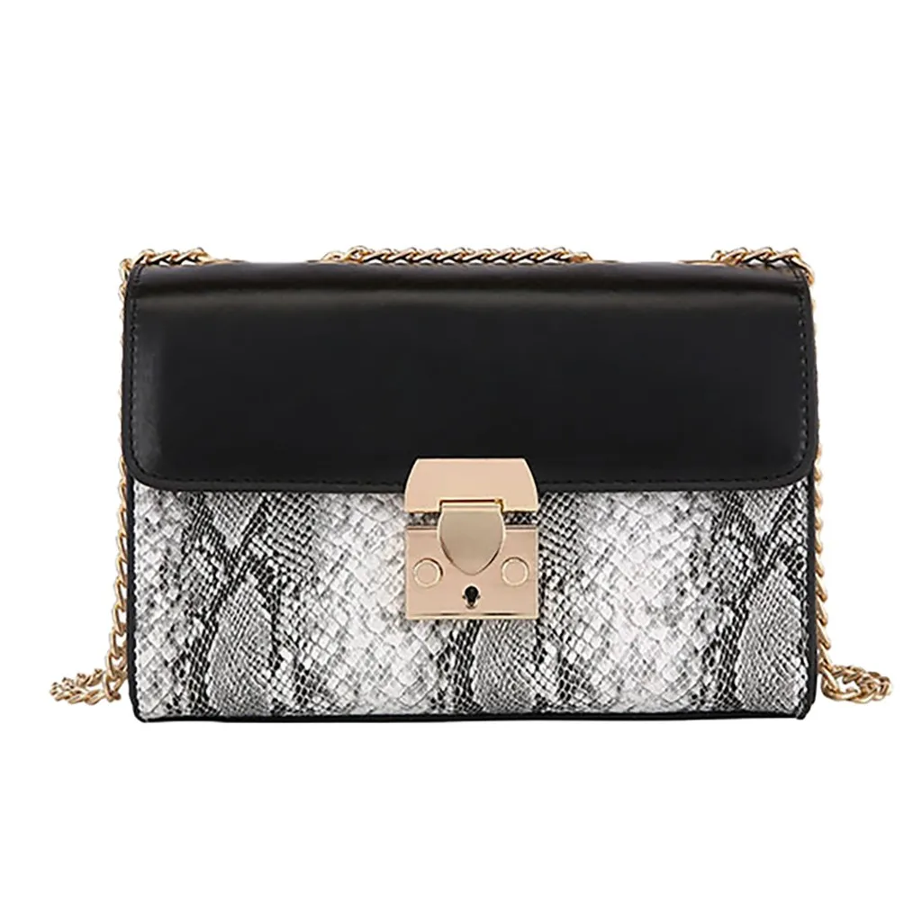 

Bags for Women Luxury Handbags Designer With Chain Snake Printing Shoulder Bag Handbags Messenger Crossbody Bags for Women #L10