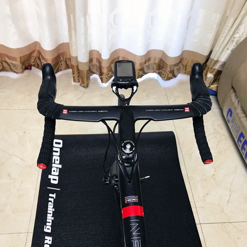 

2019 New ZNIINO black matte Full Carbon Fiber Integrated Road Bicycle Handlebar Bike Handle Bent bars with stem 400/420/440mm