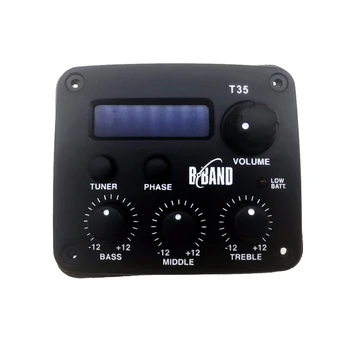 

Original B BAND T35 Acoustic Guitar Pickup Guitar Accessories Parts T35C Chromatic Display and Built In Tuner Pick Up