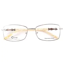 Городская мода металлические оправы для очков для женщин с кристаллами