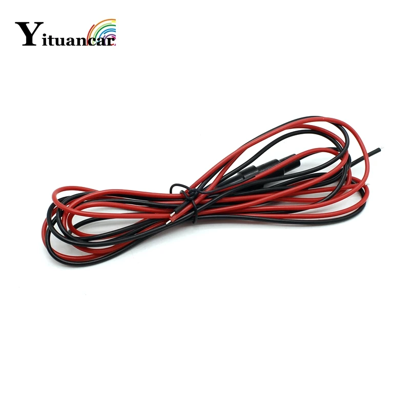 

Yituancar 1 Set DC12V Car Boat Motorcycle 120CM Cable 10A Fuse Holder Screw Fuse Tube Wire Connector For Unversal Auto Light