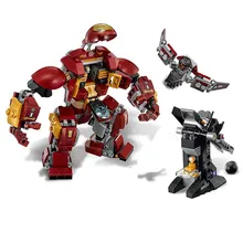 07102 420pcs Super Heroes Batman Iron Man Hulk Building Blocks Compatible With Legoings 76104 Brick Toy lego super heroes 76104 бой халкбастера