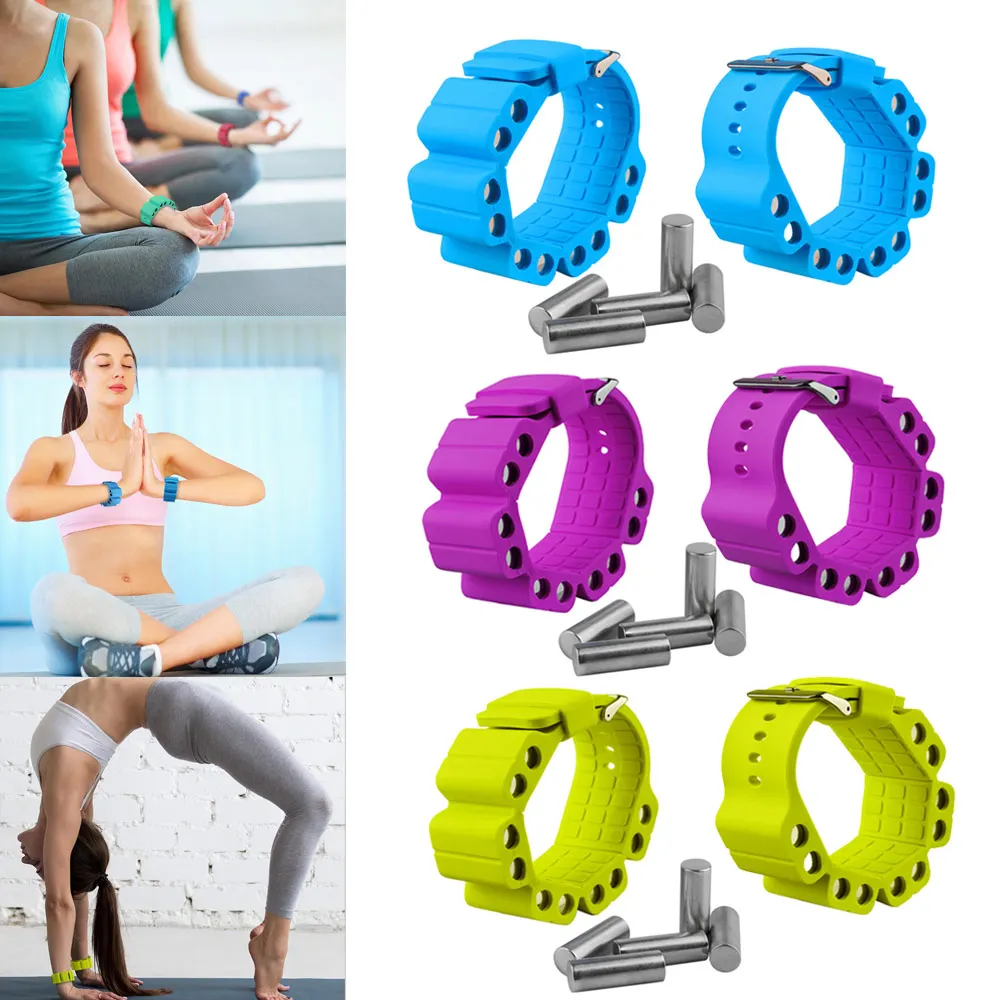 

1 Pairs Weighted Fitness Wristband Adjustable Arm Training For Sport Yoga Weight Bands