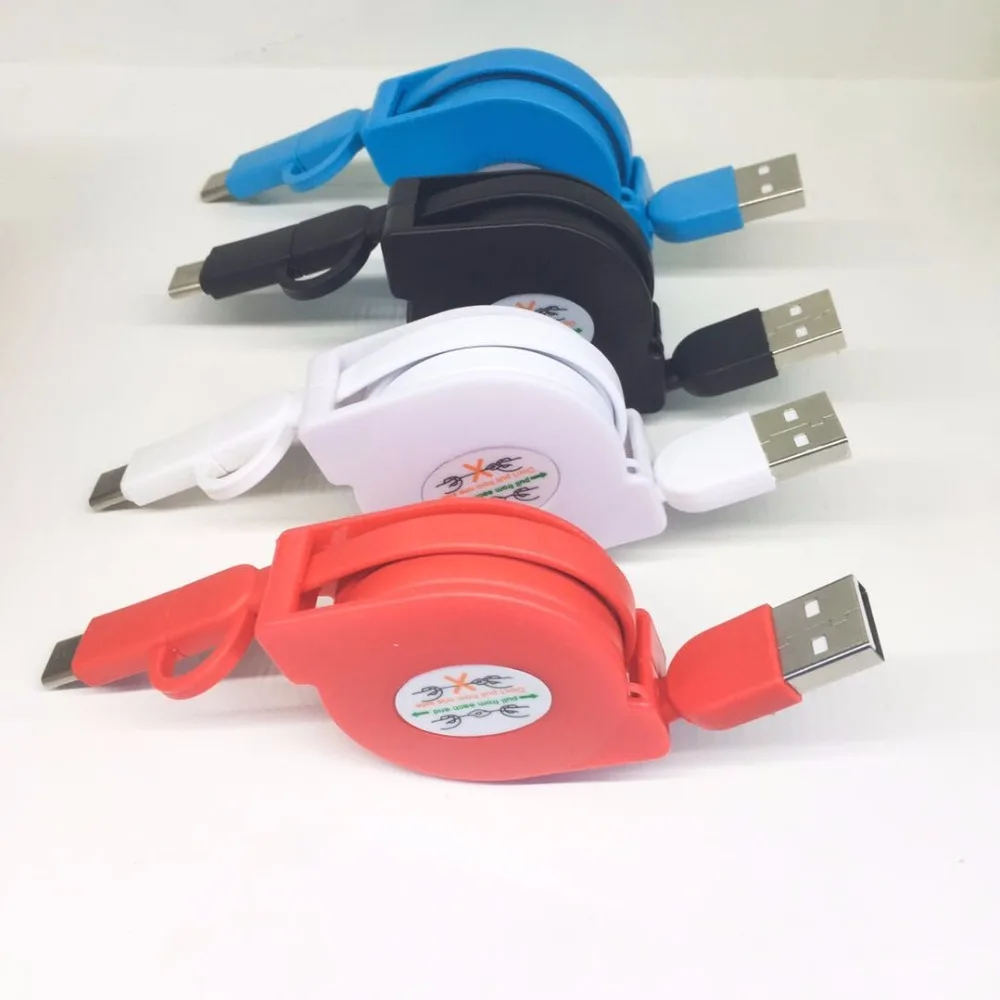 2 in 1 USB 유형 C 남성 마이크로 USB 고속 충전 케이블 애플 맥북 충전기 유형 C USB-C 코드