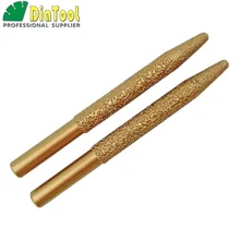 Special Offers 2pcs CNC Vaccum Brazed Diamond engraving bits 12-6/100mm taper ball end cutter