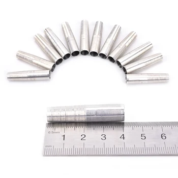 

12Pcs Aluminum Archery Broadhead Adaptor for ID 8mm Arrow Shaft Sleeve Adapter