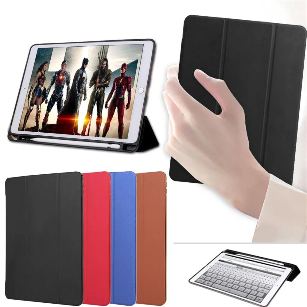 Силиконовый чехол для iPad 9 7 дюйма 2018 с держателем карандашей Apple тонкий