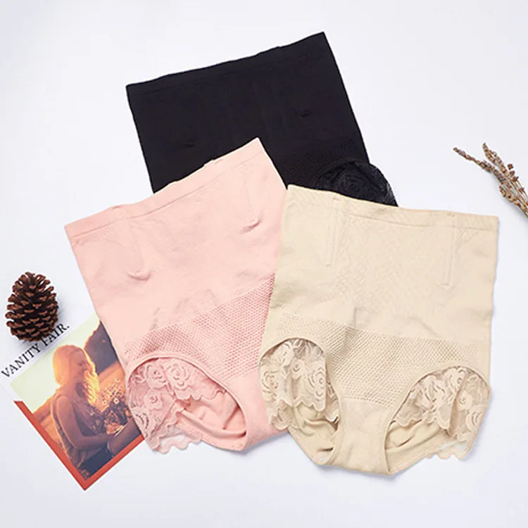 

1PC Women seamless high-waist shaper wear slimming control Lace shaper panties