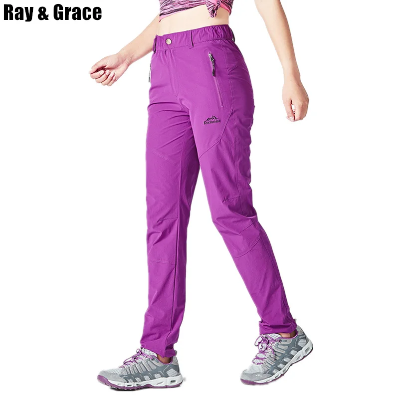 RAY GRACE de verano al aire libre de las mujeres al aire libre pantalones de secado rápido deportes senderismo pesca senderismo escalada pantalones elásticos pantalones transpirables RAY GRACE de verano al aire libre de las mujeres al aire libre pantalones de secado rápido deportes senderismo pesca senderismo escalada pantalones elásticos pantalones transpirables