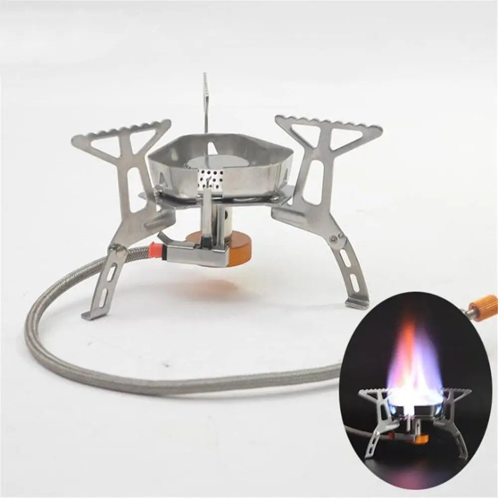 

HobbyLane Windproof Outdoor Gas Burner Camping Stove Lighter Tourist Equipment Kitchen Cylinder Propane Grill