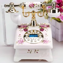 Для молодых девушек художественные сделанные вручную керамические антикварные телефон мода callerid деревенский Винтаж Мода