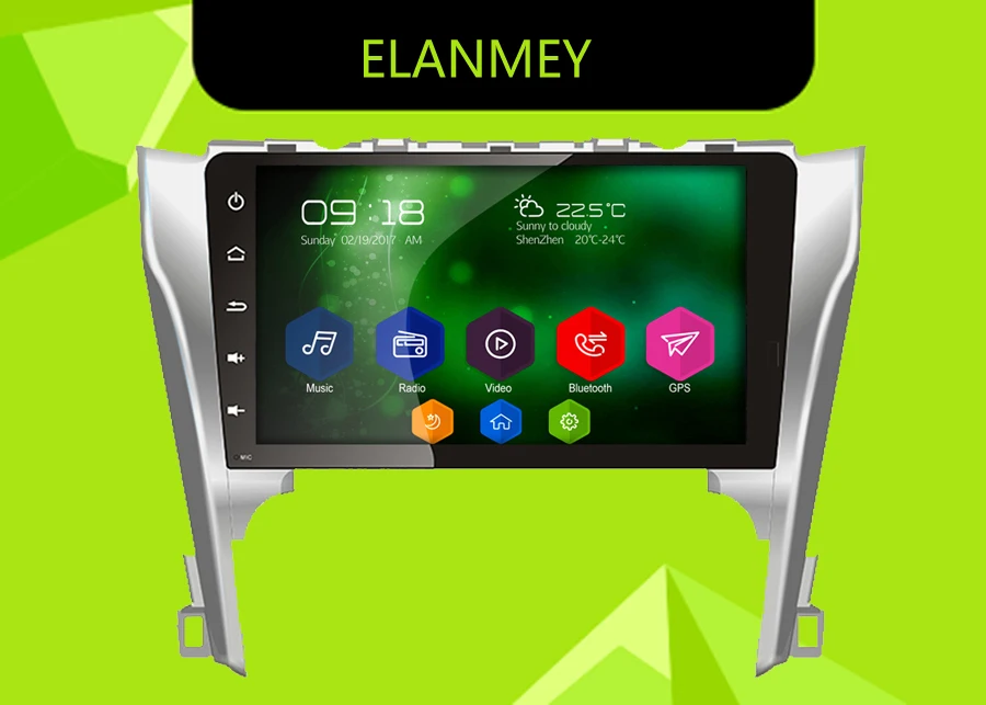 

Elanmey GPS 8-Core bluetooth stereo android 8.1.0 car multimedia player for toyota camry 2012 touch screen stereo radio device