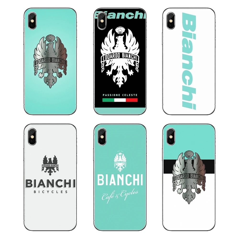 Для iPod Touch iPhone 4 4S 5 5S 5C SE 6 S 7 8 X XR XS Plus MAX для Bianchi Bike логотип велосипеда команда