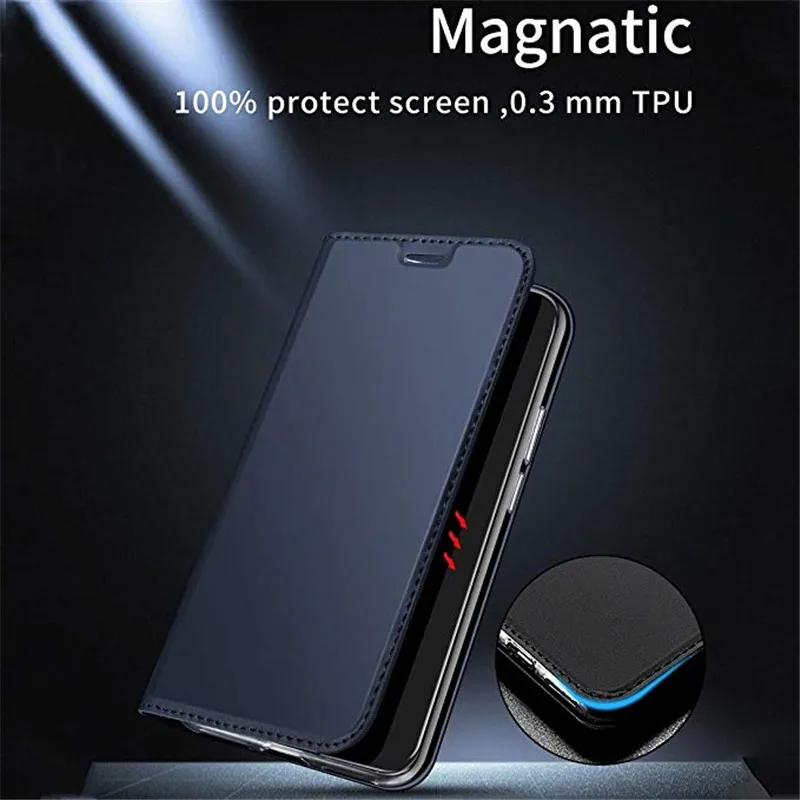 Кожаный чехол для Samsung Galaxy Feel 2 SC 02L высококачественный роскошный Магнитный флип
