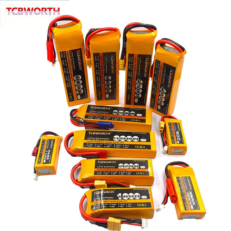 

RC Airplane LiPo Battery 11.1V 1200 2200 2600 3000 3500 4000 5000mAh 25C 35C60C For RC Aircraft Quadrotor Car Drone Battery LiPo