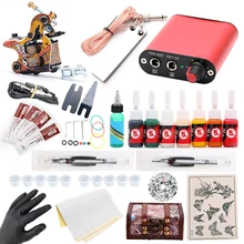 Постоянный комплект татуировок CD практика кожи восстанавливающее масло чернила татуировки 7 цветов набор татуировки TM3057/TM3058