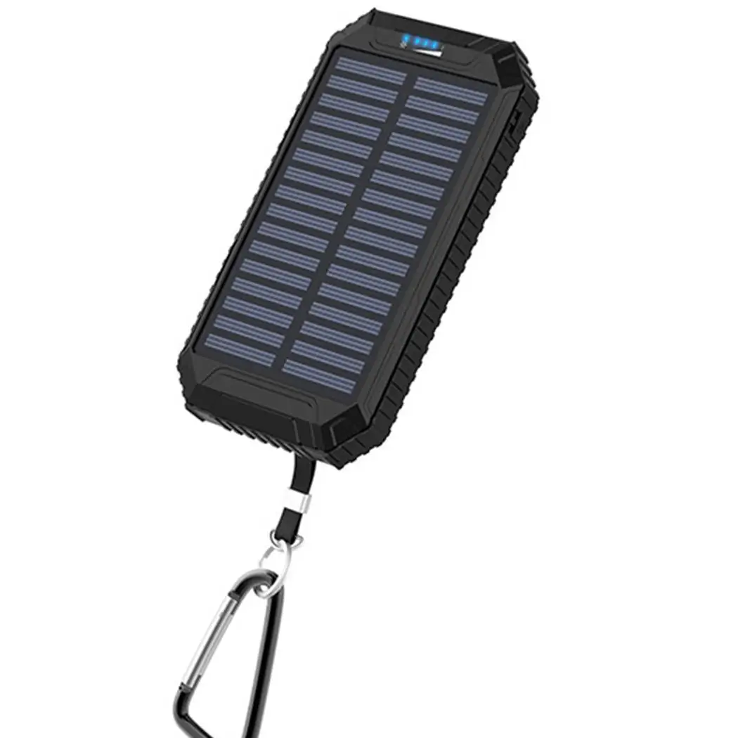 

Battery Unisex Charger USB Casual 8000mAh Light 5V Solar Solar Power rate Portable 2A Universal High conversion Bank LED