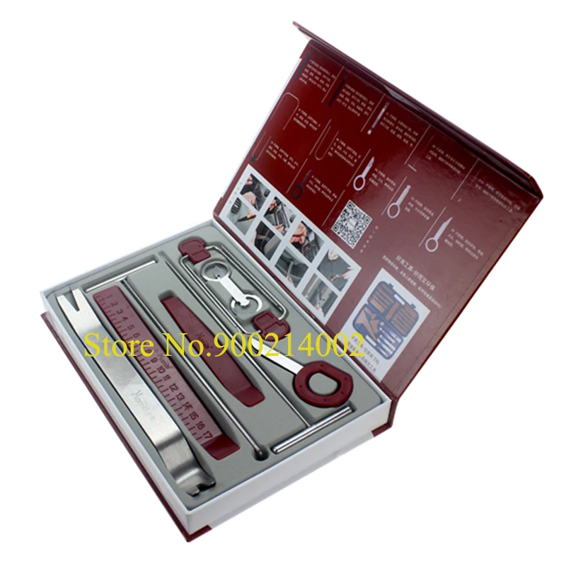 

13Pcs Auto Car DIY Car Pry Repair Tool Kit Radio Panel Interior Door Clip Panel Pry Tool Trim Dashboard Removal Opening Tool Set